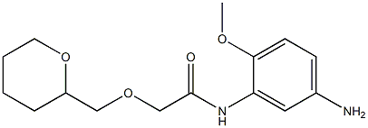 N-(5-amino-2-methoxyphenyl)-2-(oxan-2-ylmethoxy)acetamide Struktur