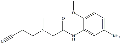 N-(5-amino-2-methoxyphenyl)-2-[(2-cyanoethyl)(methyl)amino]acetamide Struktur