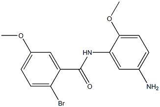 N-(5-amino-2-methoxyphenyl)-2-bromo-5-methoxybenzamide Struktur