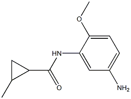 N-(5-amino-2-methoxyphenyl)-2-methylcyclopropanecarboxamide Struktur