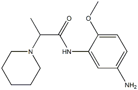 N-(5-amino-2-methoxyphenyl)-2-piperidin-1-ylpropanamide Struktur