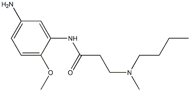 N-(5-amino-2-methoxyphenyl)-3-[butyl(methyl)amino]propanamide Struktur