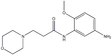 N-(5-amino-2-methoxyphenyl)-3-morpholin-4-ylpropanamide Struktur