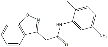 N-(5-amino-2-methylphenyl)-2-(1,2-benzisoxazol-3-yl)acetamide Struktur