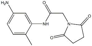 N-(5-amino-2-methylphenyl)-2-(2,5-dioxopyrrolidin-1-yl)acetamide Struktur