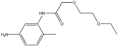 N-(5-amino-2-methylphenyl)-2-(2-ethoxyethoxy)acetamide Struktur