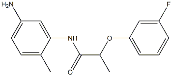 N-(5-amino-2-methylphenyl)-2-(3-fluorophenoxy)propanamide Struktur