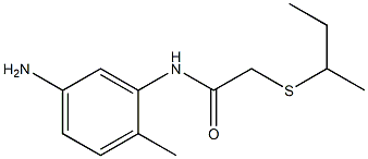 N-(5-amino-2-methylphenyl)-2-(butan-2-ylsulfanyl)acetamide Struktur