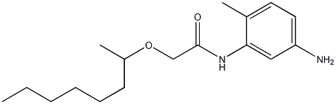 N-(5-amino-2-methylphenyl)-2-(octan-2-yloxy)acetamide Struktur