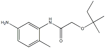 N-(5-amino-2-methylphenyl)-2-[(2-methylbutan-2-yl)oxy]acetamide Struktur