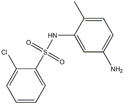 N-(5-amino-2-methylphenyl)-2-chlorobenzene-1-sulfonamide Struktur