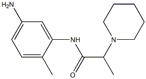 N-(5-amino-2-methylphenyl)-2-piperidin-1-ylpropanamide Struktur