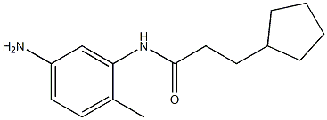 N-(5-amino-2-methylphenyl)-3-cyclopentylpropanamide Struktur