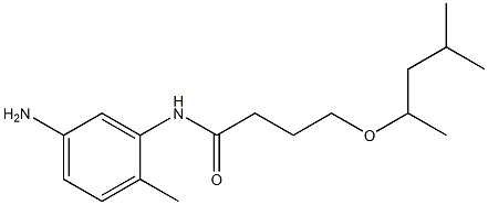 N-(5-amino-2-methylphenyl)-4-[(4-methylpentan-2-yl)oxy]butanamide Struktur