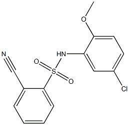 N-(5-chloro-2-methoxyphenyl)-2-cyanobenzene-1-sulfonamide Struktur