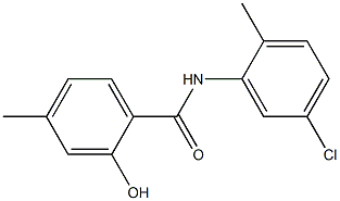 N-(5-chloro-2-methylphenyl)-2-hydroxy-4-methylbenzamide Struktur