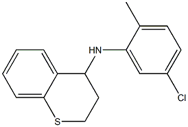 N-(5-chloro-2-methylphenyl)-3,4-dihydro-2H-1-benzothiopyran-4-amine Struktur