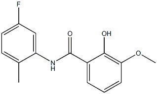 N-(5-fluoro-2-methylphenyl)-2-hydroxy-3-methoxybenzamide Struktur