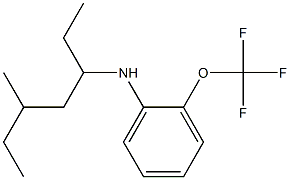 N-(5-methylheptan-3-yl)-2-(trifluoromethoxy)aniline Struktur