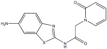 N-(6-amino-1,3-benzothiazol-2-yl)-2-(2-oxo-1,2-dihydropyridin-1-yl)acetamide Struktur