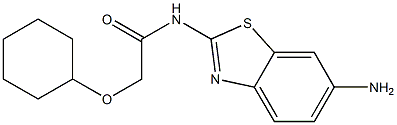 N-(6-amino-1,3-benzothiazol-2-yl)-2-(cyclohexyloxy)acetamide Struktur