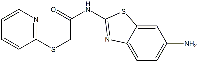 N-(6-amino-1,3-benzothiazol-2-yl)-2-(pyridin-2-ylsulfanyl)acetamide Struktur