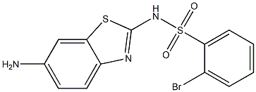 N-(6-amino-1,3-benzothiazol-2-yl)-2-bromobenzene-1-sulfonamide Struktur