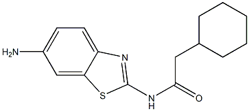 N-(6-amino-1,3-benzothiazol-2-yl)-2-cyclohexylacetamide Struktur