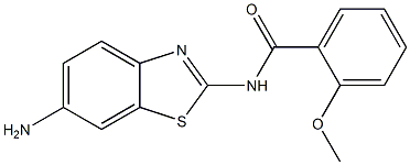 N-(6-amino-1,3-benzothiazol-2-yl)-2-methoxybenzamide Struktur