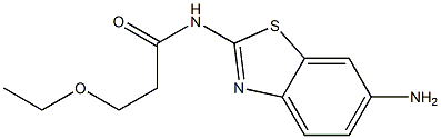 N-(6-amino-1,3-benzothiazol-2-yl)-3-ethoxypropanamide Struktur