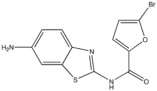 N-(6-amino-1,3-benzothiazol-2-yl)-5-bromo-2-furamide Struktur