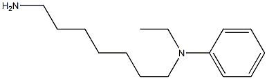 N-(7-aminoheptyl)-N-ethylaniline Struktur