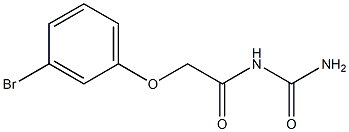 N-(aminocarbonyl)-2-(3-bromophenoxy)acetamide Struktur