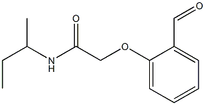 N-(butan-2-yl)-2-(2-formylphenoxy)acetamide Struktur