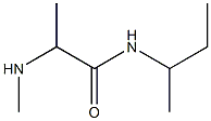 N-(butan-2-yl)-2-(methylamino)propanamide Struktur