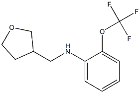 N-(oxolan-3-ylmethyl)-2-(trifluoromethoxy)aniline Struktur