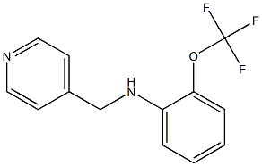 N-(pyridin-4-ylmethyl)-2-(trifluoromethoxy)aniline Struktur