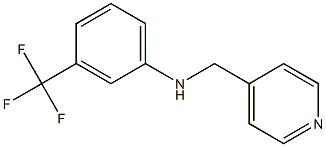 N-(pyridin-4-ylmethyl)-3-(trifluoromethyl)aniline Struktur