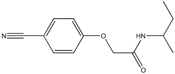 N-(sec-butyl)-2-(4-cyanophenoxy)acetamide Struktur