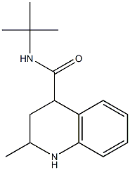 N-(tert-butyl)-2-methyl-1,2,3,4-tetrahydroquinoline-4-carboxamide Struktur