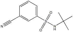 N-(tert-butyl)-3-cyanobenzenesulfonamide Struktur