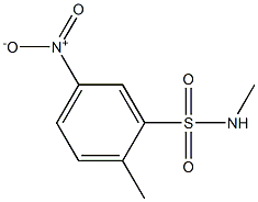 N,2-dimethyl-5-nitrobenzene-1-sulfonamide Struktur