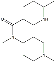 N,6-dimethyl-N-(1-methylpiperidin-4-yl)piperidine-3-carboxamide Struktur