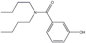 N,N-dibutyl-3-hydroxybenzamide Struktur