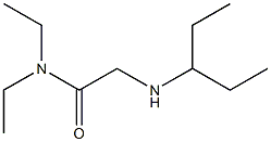 N,N-diethyl-2-(pentan-3-ylamino)acetamide Struktur