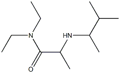 N,N-diethyl-2-[(3-methylbutan-2-yl)amino]propanamide Struktur