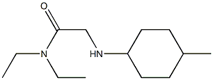 N,N-diethyl-2-[(4-methylcyclohexyl)amino]acetamide Struktur