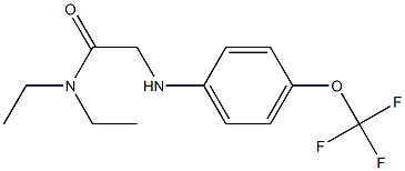 N,N-diethyl-2-{[4-(trifluoromethoxy)phenyl]amino}acetamide Struktur