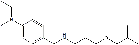 N,N-diethyl-4-({[3-(2-methylpropoxy)propyl]amino}methyl)aniline Struktur