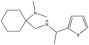 N,N-dimethyl-1-({[1-(thiophen-2-yl)ethyl]amino}methyl)cyclohexan-1-amine Struktur